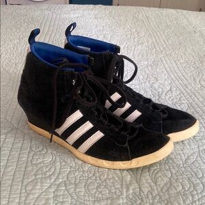 Adidas High-Top Wedges - Suede